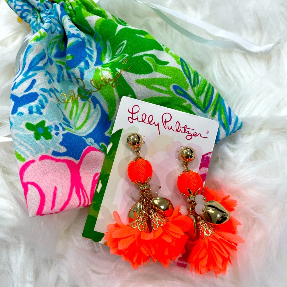 Lily Pulitzer Orange earrings